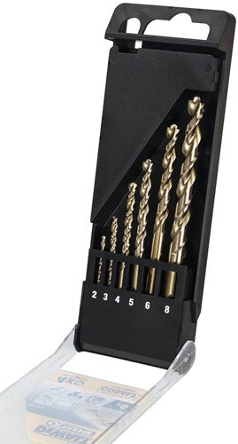 Dewalt accessoires hss industrial cobalt metaalboor 6-delige set (2,3,4,5,6,8mm) - dt4956-qz