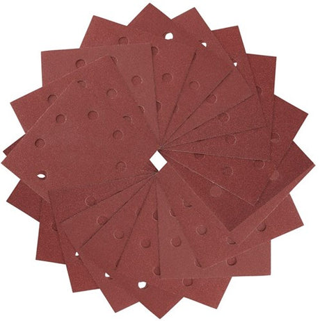 Dewalt accessoires schuurpapier 1 4, 115x115mm, geperforeerd, velcro, k40 - dt3030-qz
