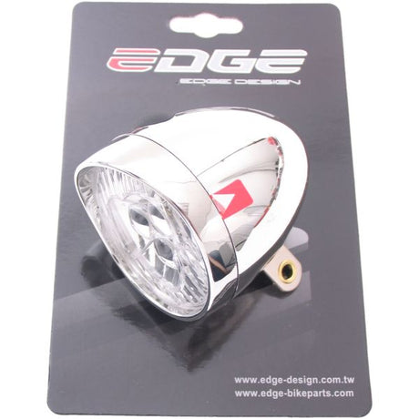 Edge koplamp retro 3 led aan uit - incl. batterijen - chroom