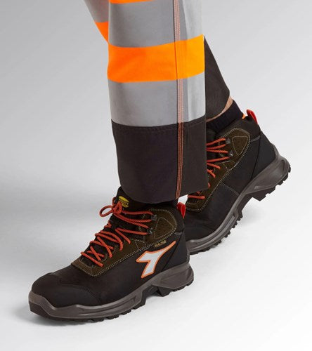 Diadora werkschoen sport diatex 181120 mid s3 (zwart groen) | zwart groen | maat 44 - 8053607615957