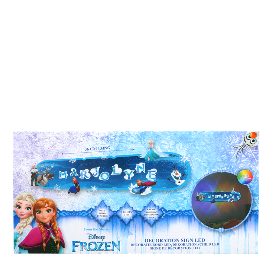 Disney decoratie bord led frozen