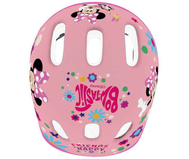 Disney minnie mouse fietshelm meisjes roze maat 44-48 cm (xs)