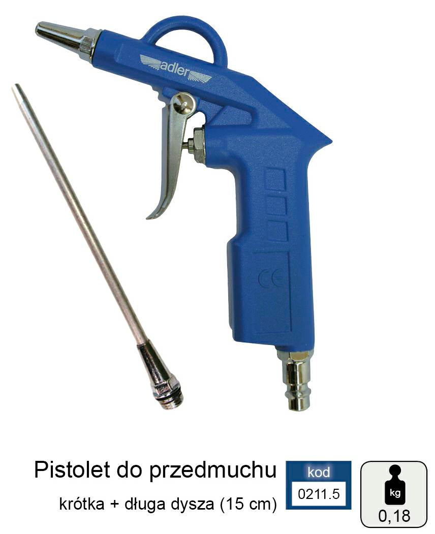 Adler blaaspistool 2cm+ 15cm