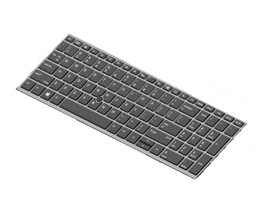 HP LAPTOP Keyboard Qwerty US + Hannergrond