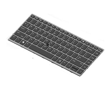 HP -Laptop -Tastatur Aery BE + Trackpoint, Hintergrundbeleuchtung