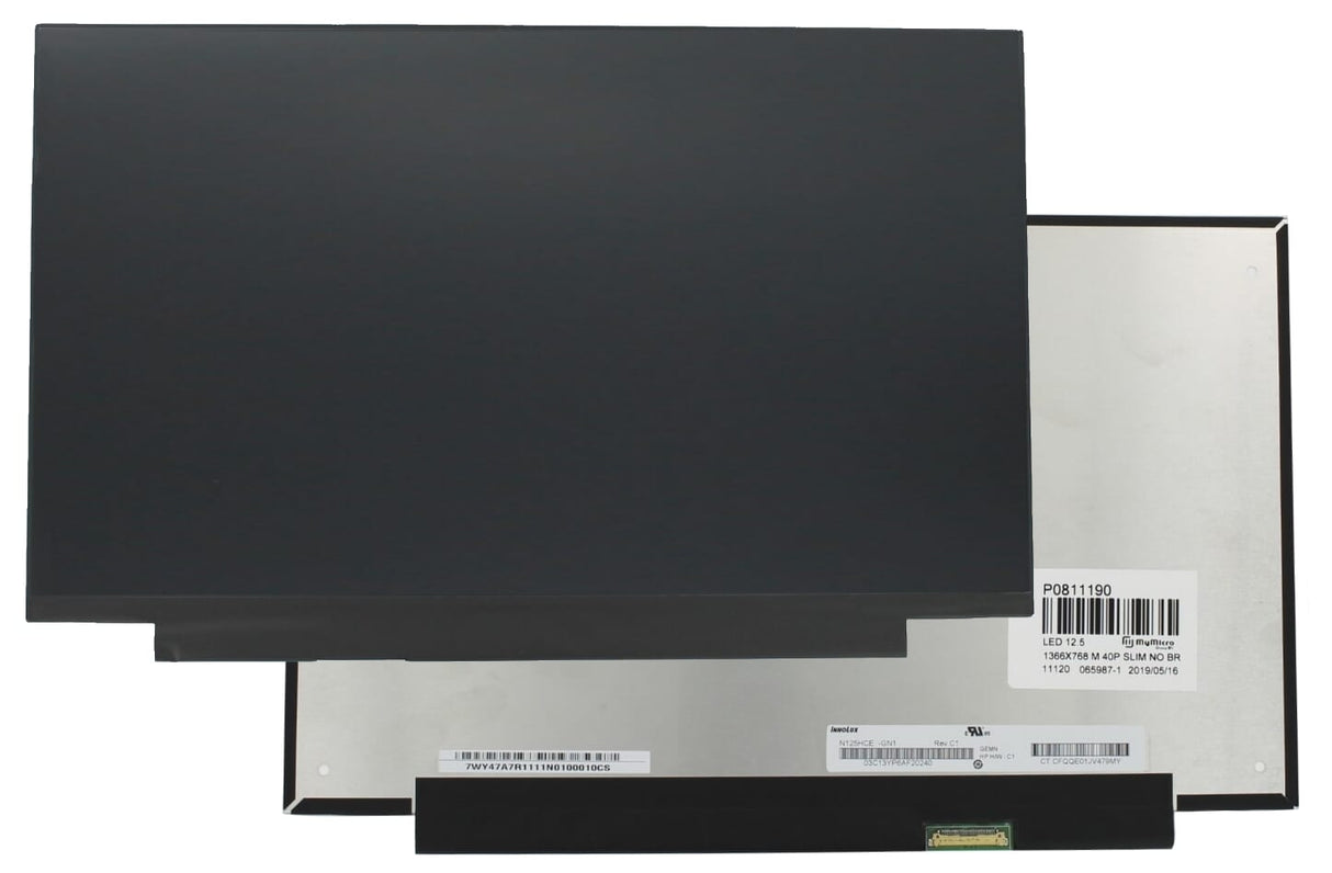 OEM 12,5 tum LCD -skärm 1920x1080 MAT 30PIN EDP, IPS