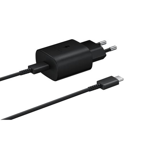 Cargador Samsung con cable 1M USB C 25W Negro