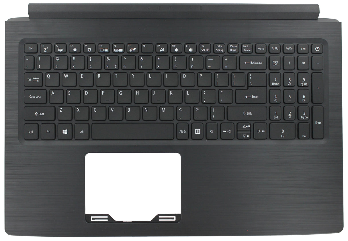 Acer Laptop tastatur Qwerty US + Top Cover Black