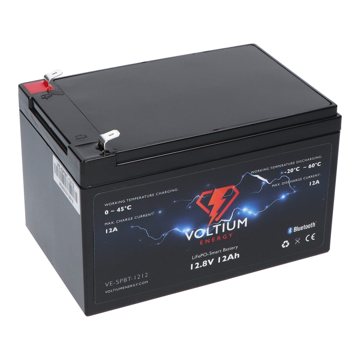 Voltium Energy LifePo4 Bateria 12,8 V 12AH Bluetooth