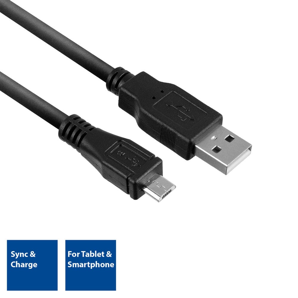 ACT USB 2.0 Načítání a datový kabel A samec - micro B samec 1 metr