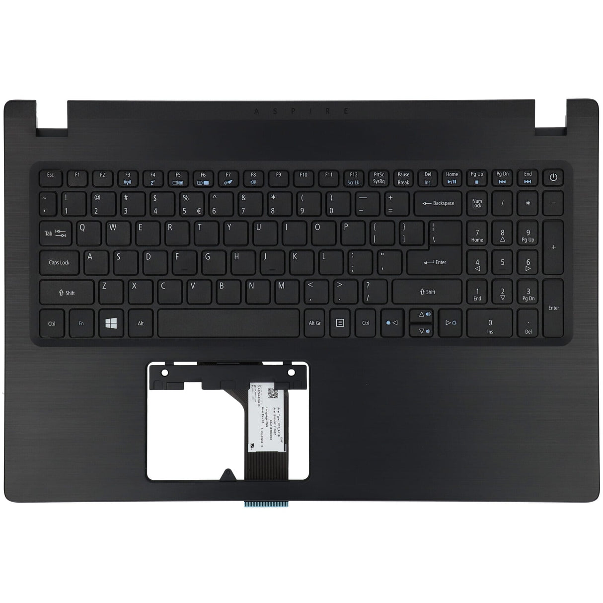 Acer Laptop Keyboard Qwerty US + Top Cover