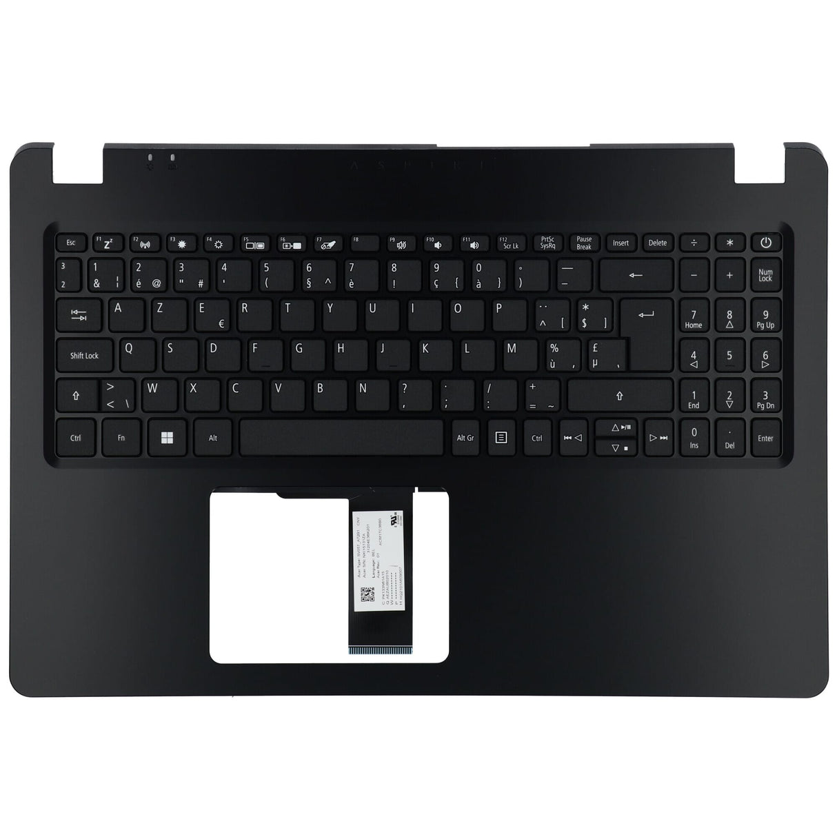 Tastiera per laptop Acer Azerty BE + Copertura superiore nero