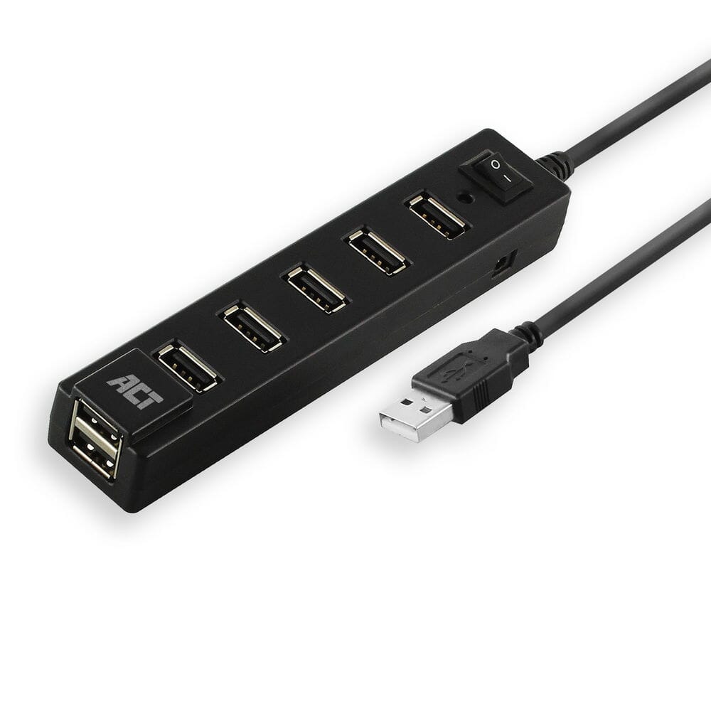 ACT Connettività USB Hub 7 Porta con Aanen Out Switch