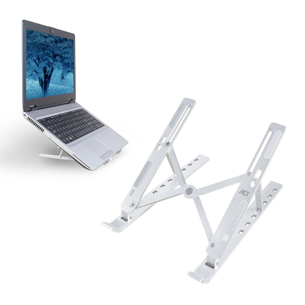 ACT Connectivity Laptopstandaard aluminium, opvouwbaar