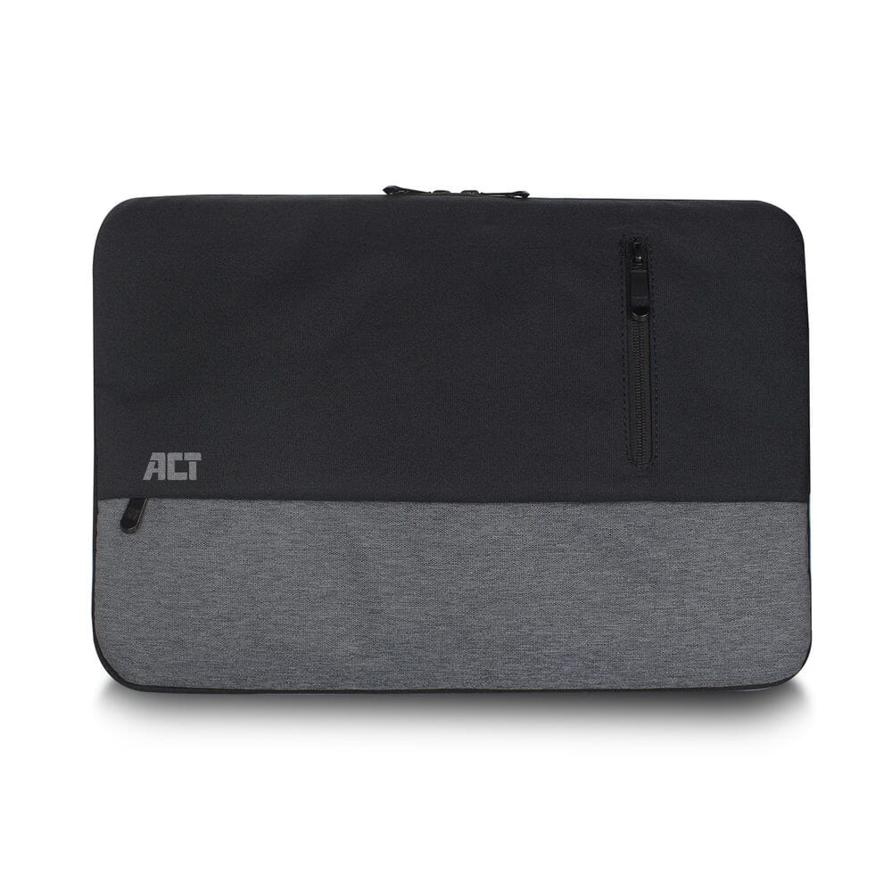 Act urban, laptop sleeve 14.1 inch, zwart grijs