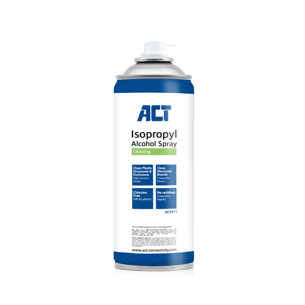 ACT Conectividad Spray isopropílica de alcohol, 400 ml