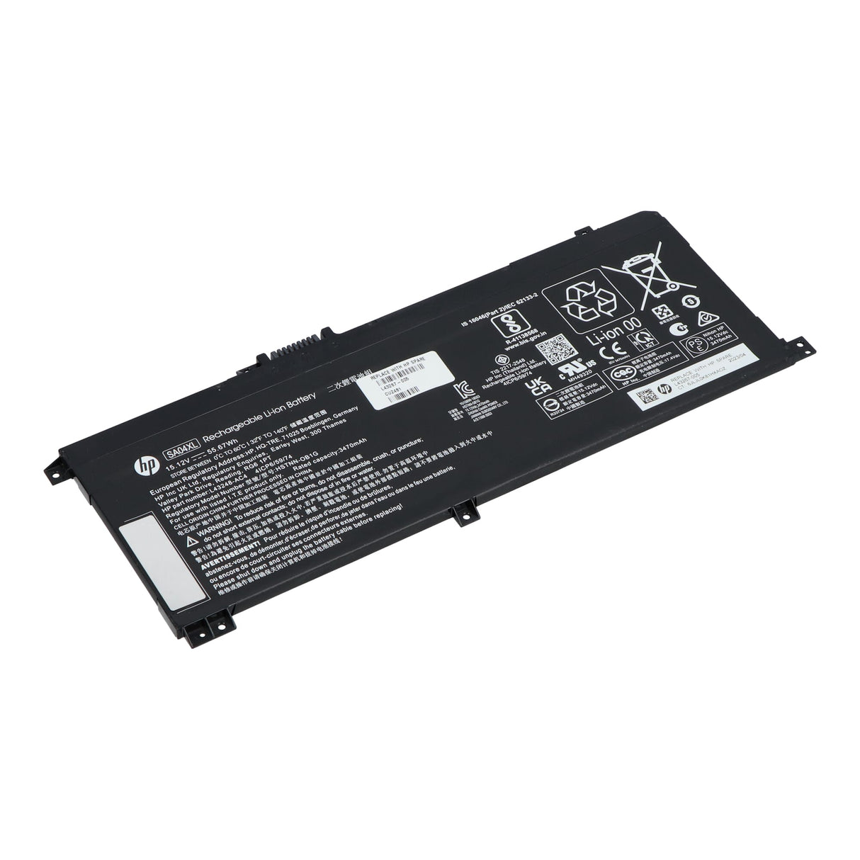 HP bærbar batteri 3600 mAh