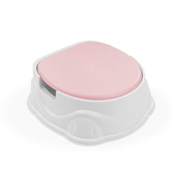 Dolu 3-in-1 educatief plaspotje met toiletverkleiner wit roze