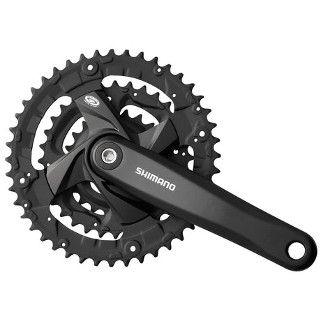 Messingschlager shimano fc-m371 kettingwiel set 9 spd. 175 mm. 44 32 22t zwart (-6mm diep)