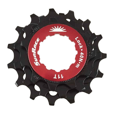 Sturmey-archer europa n.v. sunrace sluitring met kransjes 10v 11 13 15t zwart