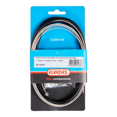 ELVEDES Rollerbrake kabelkit BR-IM85 81 55 45 1700mm 2250mm RVS zwart (op kaart)