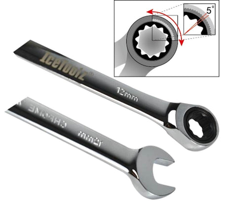 Steek- Ring-Ratelsleutel Icetoolz 11Mm