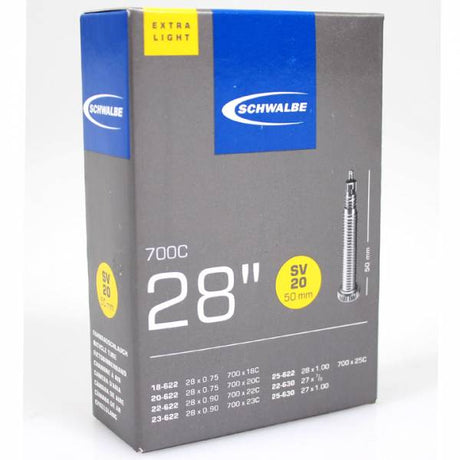 Schwalbe Binnenband sv20 50mm 28inch 18 25-622 630 extra licht 81gr