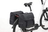 Joli dubbele fietstas MIK adapter - waterafstotend polyester - 37L - 1.7kg - Nomi Black - sportieve fietstas