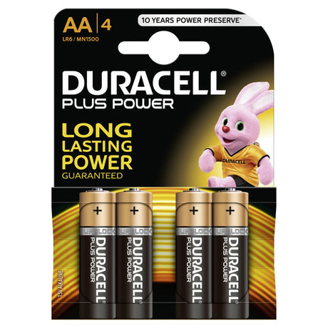 Duracell batterij plus power mn1500 lr6 aa per 4 op kaart