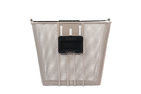 Basil b.v. fietsmand basil bilbao kf bevestiging 26 x 22 x 27 cm - nude metallic