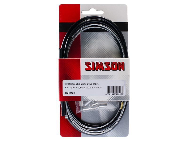 versnellingskabel set SA Gazelle 1700 2150 mm zw zi