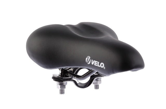 Buzaglo velo zadel vl-5073 met framebuisklem ø45 mm. junior 215 x 140mm. zwart