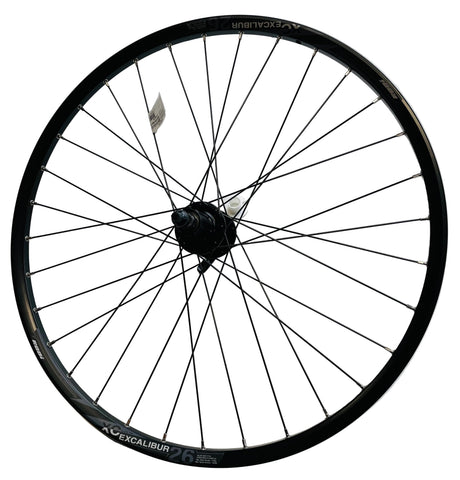 Rodi achterwiel 26 - 559x19 iis excalibur 2xc db600 qr zwart schijfrem cassette