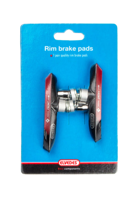 remblokken V-brake 72 x 14 mm zwart 2 stuks