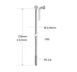Spaken 278-13 ø2.33mm FG 2.6 RVS - zilver (144
