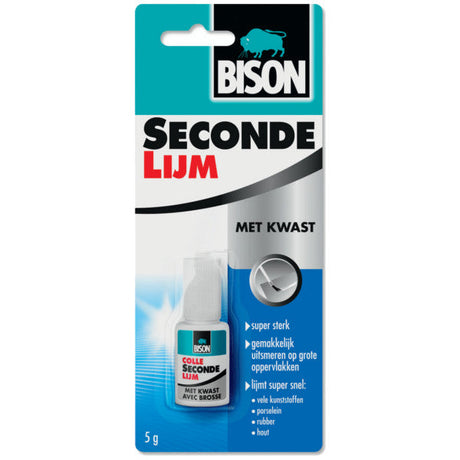 Baten trading company bison secondelijm met kwast 5 gr. (blister)