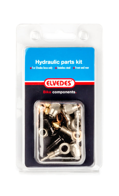 Hydraulische onderdelen Kit 6 M8x1 + banjo RVS