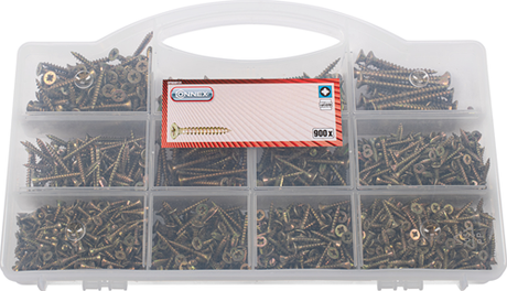 Connex assortiment uni.schroeven pz 900dlg - dp8500131