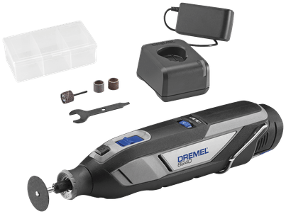 Dremel 8240-3 45 multitool - inclusief 12 v li-ion accu (2.0 ah) - oplader - 45 accessoires - 3 hulpstukken - soft bag