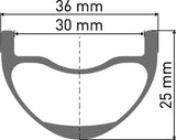 Dt swiss xmc 1200 spline® 30 27.5 cl boost rearwheel