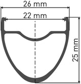 Dt swiss er 1400 dicut® 28 25mm rear wheel
