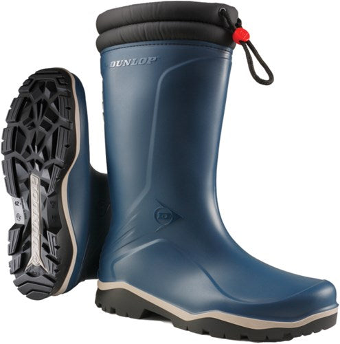 Dunlop k454061 blizzard gevoerde winterlaars pvc blauw - maat 47 - 15.032.075.47