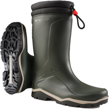 Dunlop k486061 blizzard gevoerde winterlaars pvc groen - maat 47 - 15.032.073.47