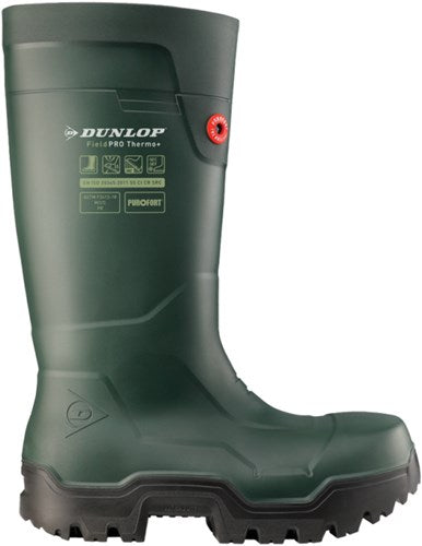 Dunlop lp8kl01 laars fieldpro thermo+ s5 | groen | maat 42 - 8713197053996