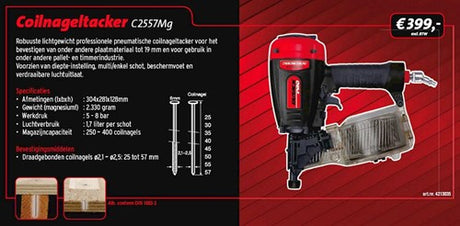 Dutack pro c2557mg | coilnails | 25 t m 57mm - 4213035