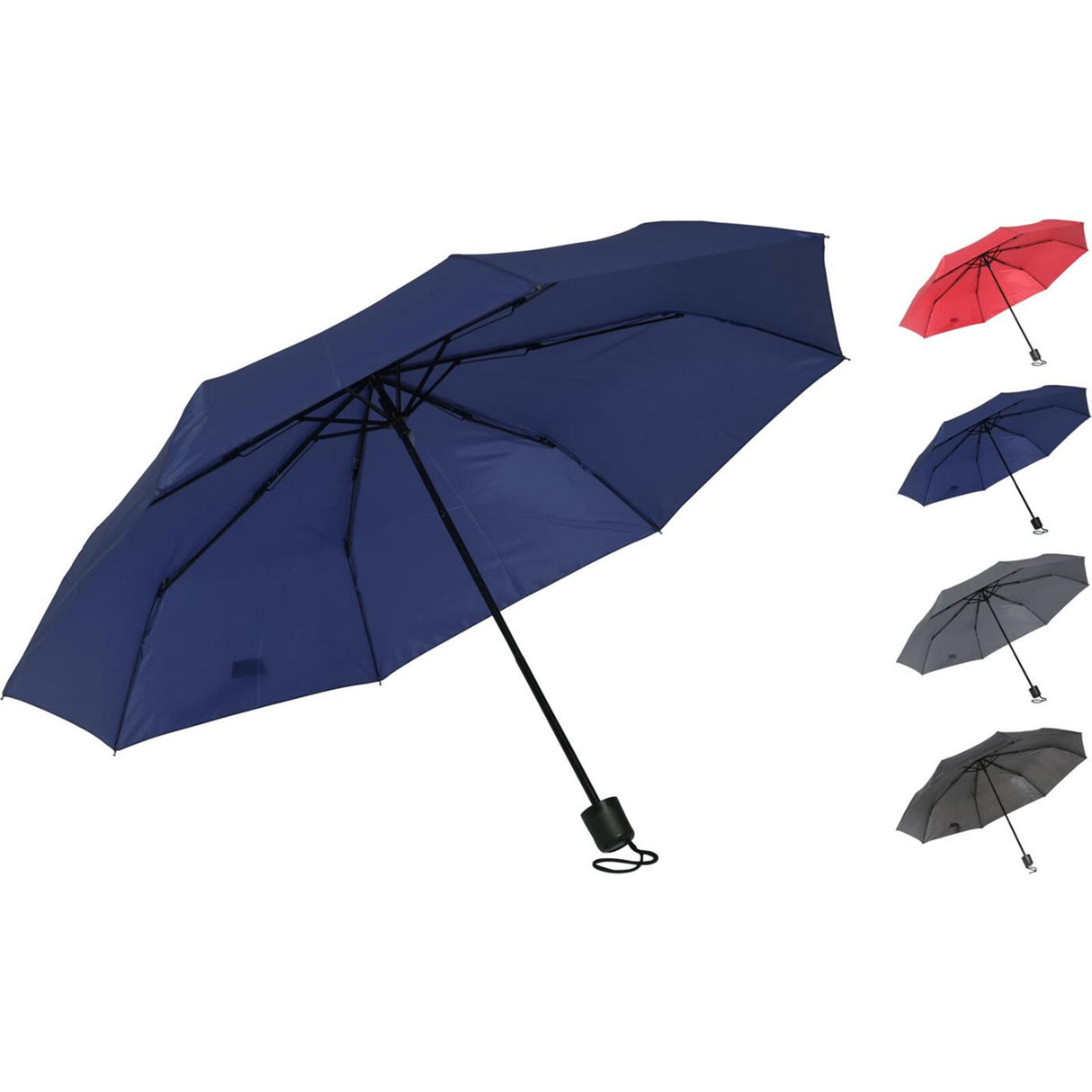 Excellent houseware paraplu vouw 4 ass. kleur 94cm