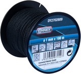 Connex pa touw zwart 1mmx100m - dy2702809