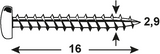 Connex plaatschroef pan 2.9x16 30st rvs-a4 - dy4822916