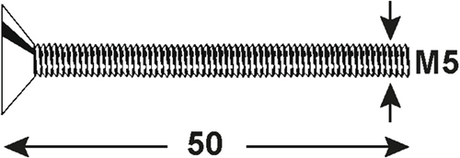 Connex metaalschroef vkpz m5x50 6s rvs-a4 - dy4850550
