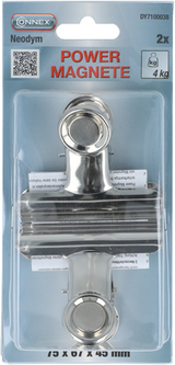 Connex magneet neodym clip 4kg 2st - dy7100038